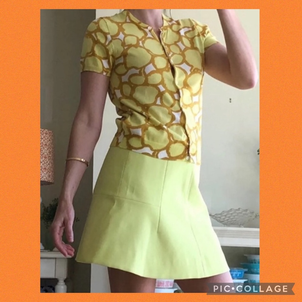 J. Crew Yellow Skirt